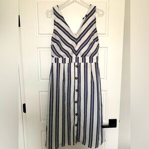 Blue and White Summer Dress